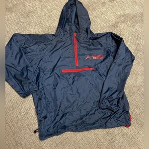 Genuine Merchandise Atlanta braves nylon rain jacket 1/4 zip pullover size M